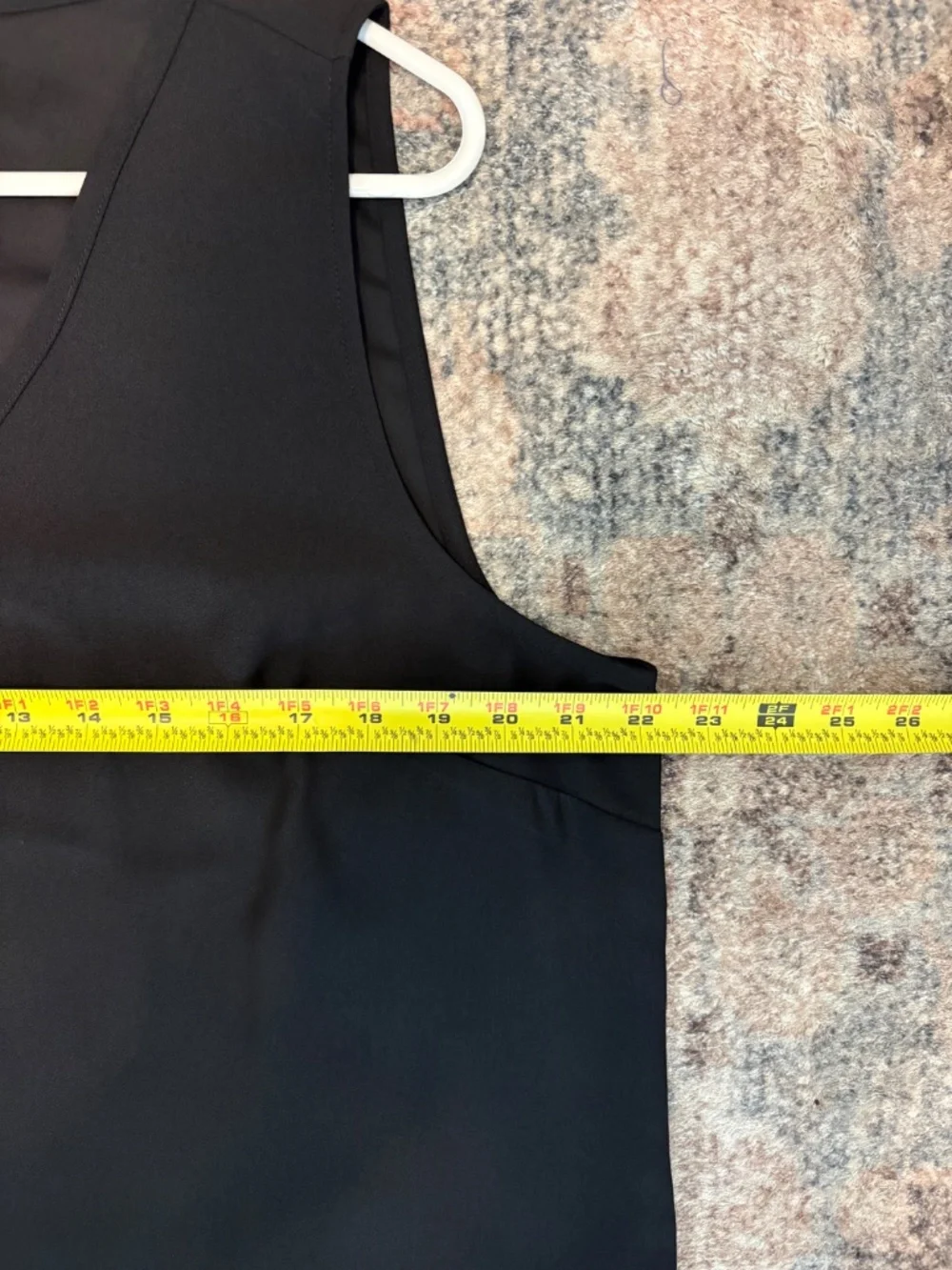 J. Crew #CC705 Women’s Sleeveless V-neck Crepe Tank Top Shirt Shell XL Black NWT